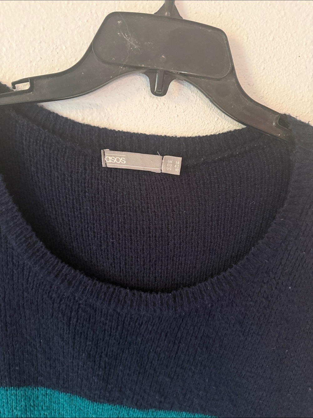 ASOS knit colorblock pullover top - Picture 2 of 3